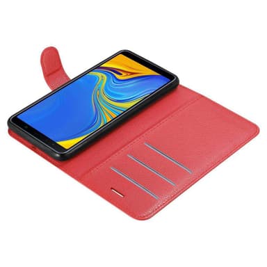 Samsung Galaxy A7 2018 Plånboksfodral Skal (Röd)