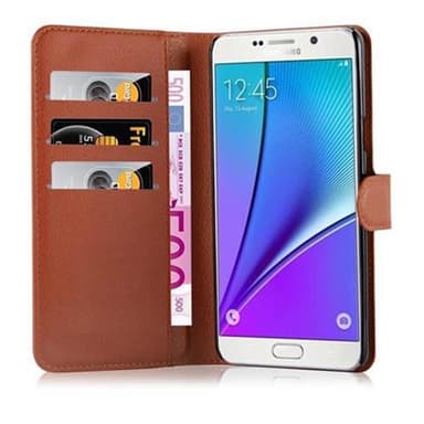 Samsung Galaxy NOTE 5 Plånboksfodral Skal (Brun)