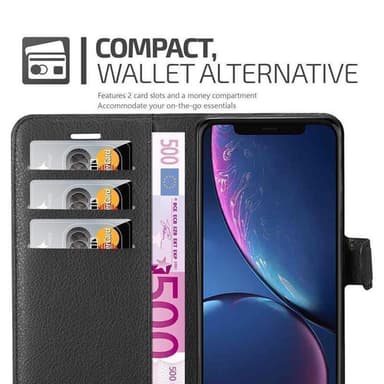 iPhone 11 PRO MAX Plånboksfodral Skal (Svart)