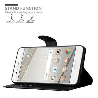 Huawei P10 PLUS Plånboksfodral Skal (Svart)