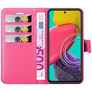Samsung Galaxy M53 5G Plånboksfodral Skal (Rosa)