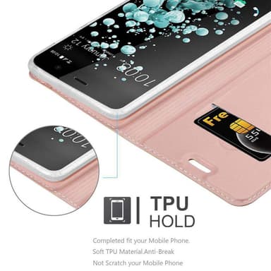 HTC U PLAY Fodral Skal Case (Rosa)