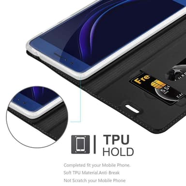 Honor 8 / 8 PREMIUM Fodral Skal Case (Svart)