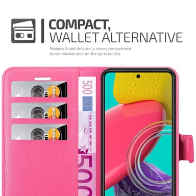 Samsung Galaxy M53 5G Plånboksfodral Skal (Rosa)