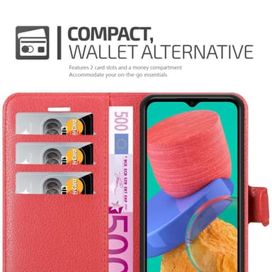 Samsung Galaxy M33 5G Plånboksfodral Skal (Röd)