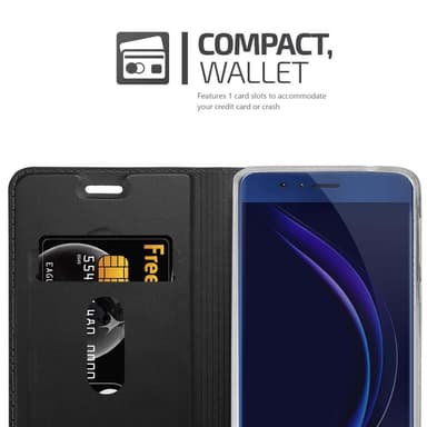 Honor 8 / 8 PREMIUM Fodral Skal Case (Svart)