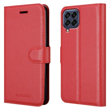 Samsung Galaxy M33 5G Plånboksfodral Skal (Röd)