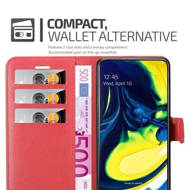 Samsung Galaxy A80 / A90 4G Plånboksfodral Skal (Röd)