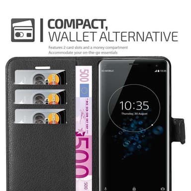 Sony Xperia XZ3 Plånboksfodral Skal (Svart)