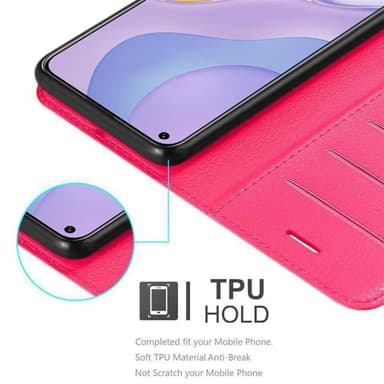 Huawei NOVA 7 5G Plånboksfodral Skal (Rosa)