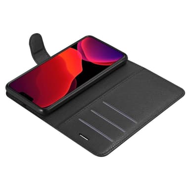 iPhone 12 / 12 PRO Plånboksfodral Skal (Svart)