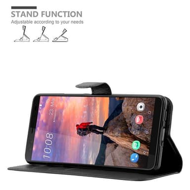 HTC U12 PLUS Plånboksfodral Skal (Svart)