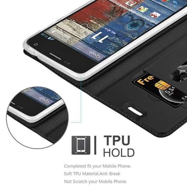 Motorola MOTO G2 Fodral Skal Case (Svart)