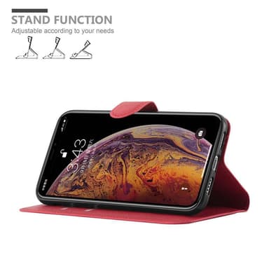 iPhone XS MAX Plånboksfodral Skal (Röd)