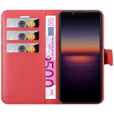 Sony Xperia 1 II Plånboksfodral Skal (Röd)