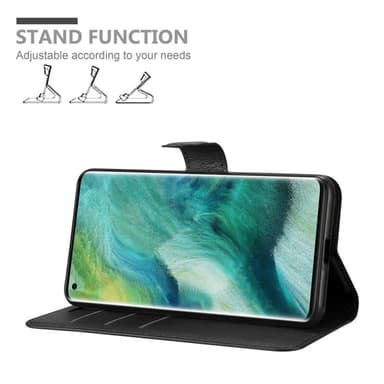 Oppo FIND X2 PRO Plånboksfodral Skal (Svart)