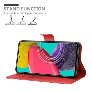 Samsung Galaxy M53 5G Plånboksfodral Skal (Röd)