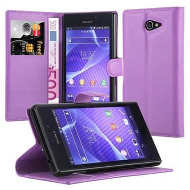 Sony Xperia M2 / M2 AQUA Plånboksfodral Skal (Lila)