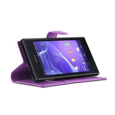 Sony Xperia M2 / M2 AQUA Plånboksfodral Skal (Lila)