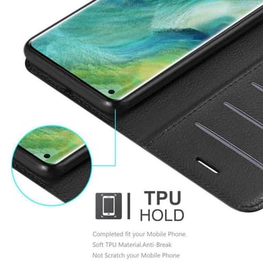 Oppo FIND X2 PRO Plånboksfodral Skal (Svart)