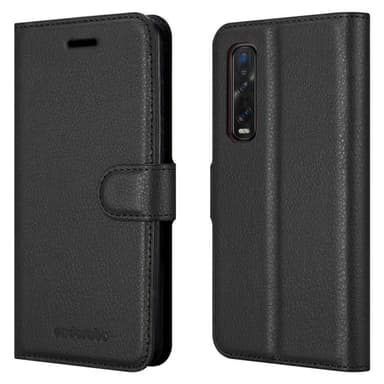 Oppo FIND X2 PRO Plånboksfodral Skal (Svart)