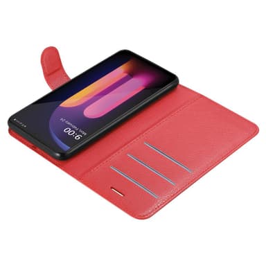 LG V60 ThinQ Plånboksfodral Skal (Röd)