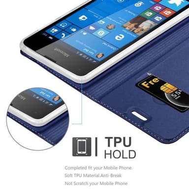 Nokia Lumia 550 Fodral Skal Case (Blå)