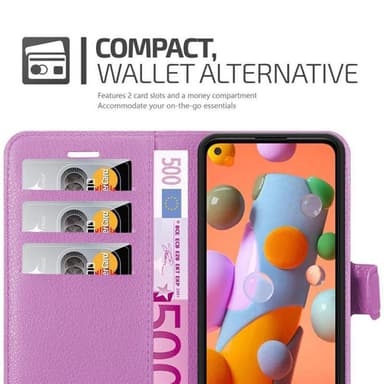 Samsung Galaxy A11 / M11 Plånboksfodral Skal (Lila)