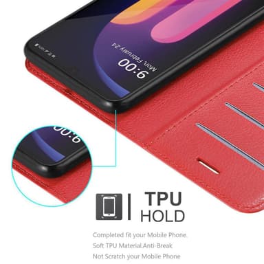 LG V60 ThinQ Plånboksfodral Skal (Röd)