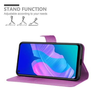 Huawei P40 LITE E Plånboksfodral Skal (Lila)