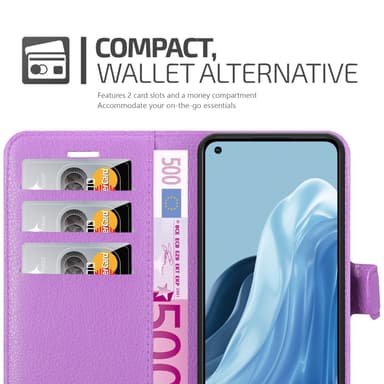 Realme 7 5G Plånboksfodral Skal (Lila)