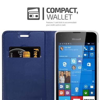 Nokia Lumia 550 Fodral Skal Case (Blå)