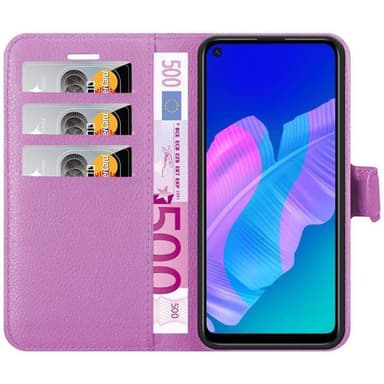 Huawei P40 LITE E Plånboksfodral Skal (Lila)