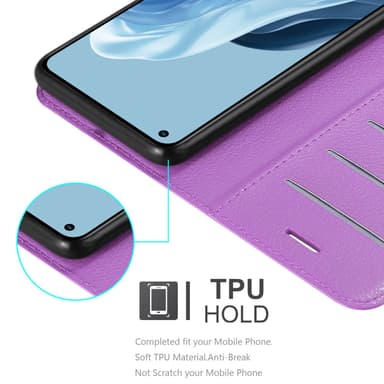 Realme 7 5G Plånboksfodral Skal (Lila)