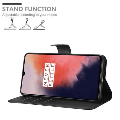 OnePlus 7T Plånboksfodral Skal (Svart)
