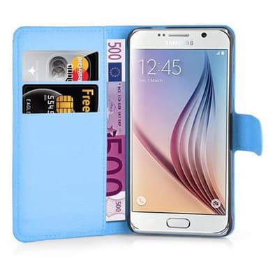 Samsung Galaxy S6 Plånboksfodral Skal (Blå)