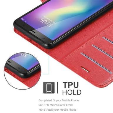 ZTE Blade A5 2019 Plånboksfodral Skal (Röd)