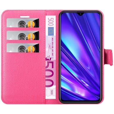 Realme 5 / 5i / 6i / C3 Plånboksfodral Skal (Rosa)