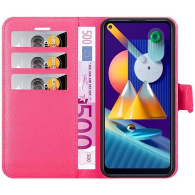 Samsung Galaxy A11 / M11 Plånboksfodral Skal (Rosa)