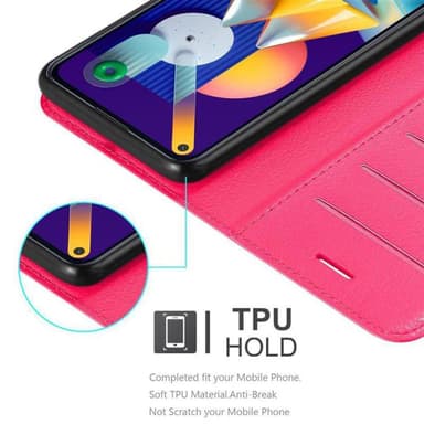 Samsung Galaxy A11 / M11 Plånboksfodral Skal (Rosa)