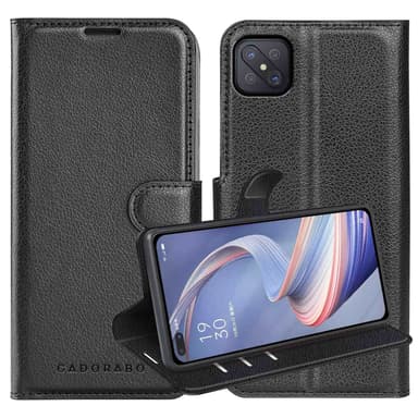 Oppo A92s Plånboksfodral Skal (Svart)