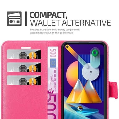 Samsung Galaxy A11 / M11 Plånboksfodral Skal (Rosa)