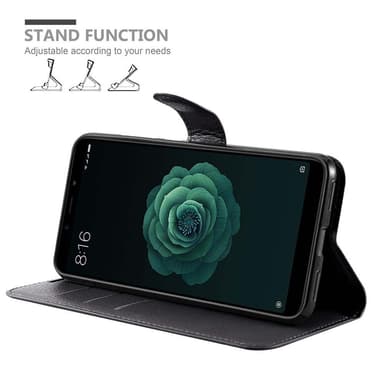 Xiaomi Mi A2 / Mi 6X Plånboksfodral Skal (Svart)