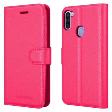 Samsung Galaxy A11 / M11 Plånboksfodral Skal (Rosa)