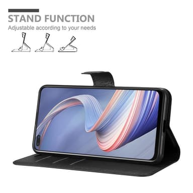 Oppo A92s Plånboksfodral Skal (Svart)