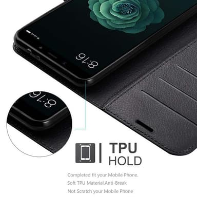 Xiaomi Mi A2 / Mi 6X Plånboksfodral Skal (Svart)