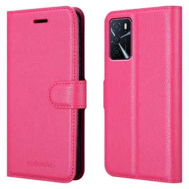 Oppo A16s / A54s Plånboksfodral Skal (Rosa)