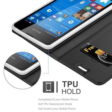 Nokia Lumia 550 Fodral Skal Case (Svart)