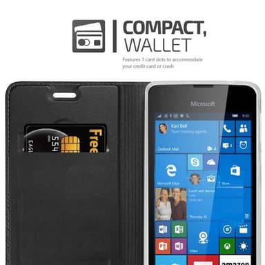 Nokia Lumia 550 Fodral Skal Case (Svart)