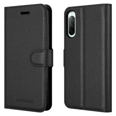 Sony Xperia 10 II Plånboksfodral Skal (Svart)
